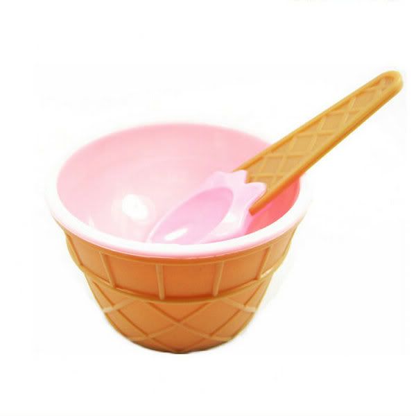 4PCS Colorful Ice Cream Cone Shaped Bowls with Spoons eBay