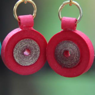 Paper Quilled Circle Earrings