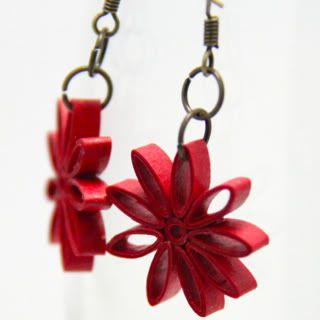 nine Pointed star earrings