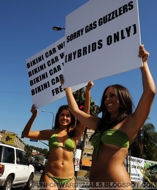 Bikini Car Wash Pics-Angry Green Girl