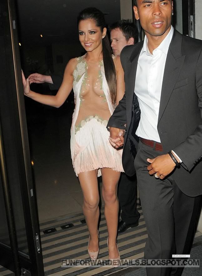 Cheryl Cole and Her See Through Dress
