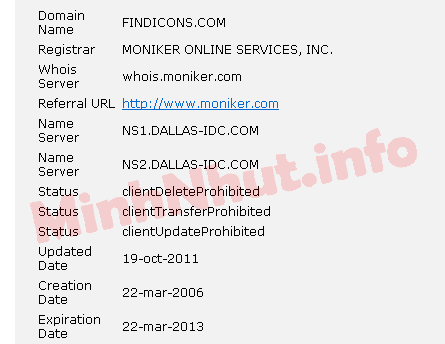 Whois của findicons