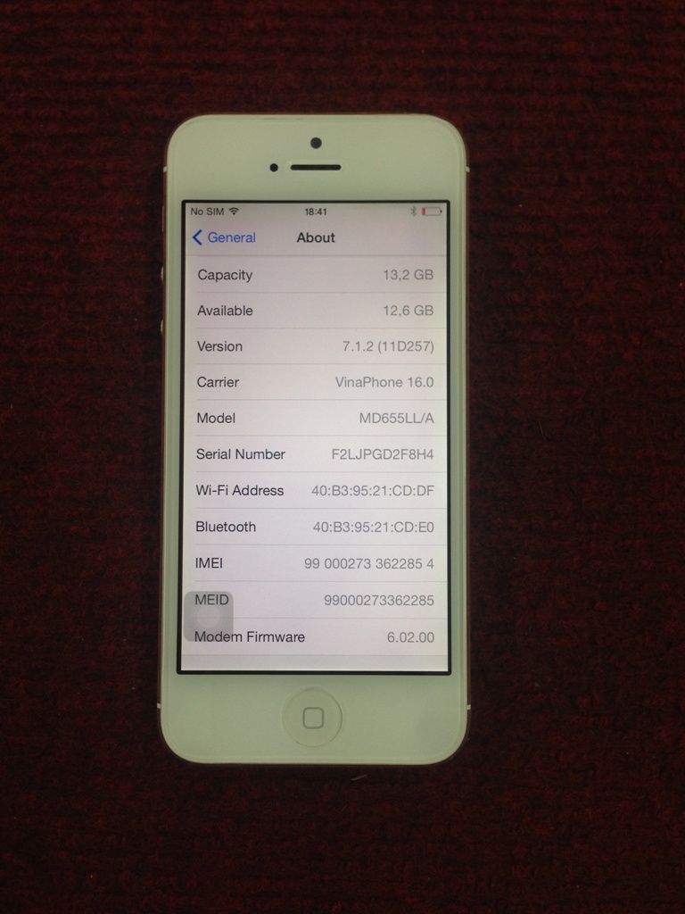 Iphone 5 16Gb và 32Gb trắng quốc tế, máy đẹp leng keng..... - 5